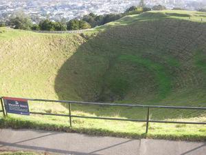 View from Mt. Eden in Auckland