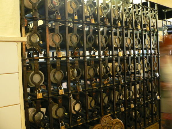 Storage for your stein at the Hofbrauhaus