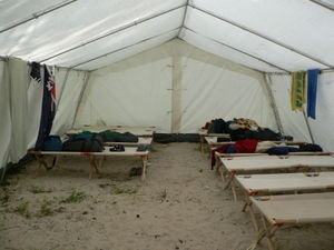Our camp in Frankfurt