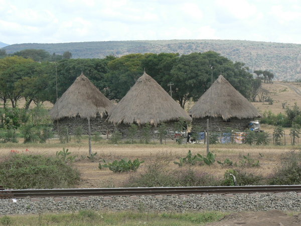 Some huts