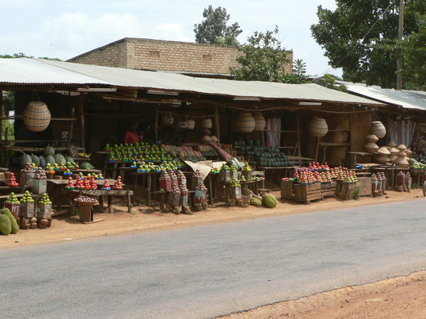 Food stalls by the road