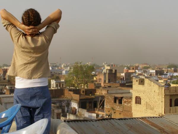 A morning stretch looking out to Agra