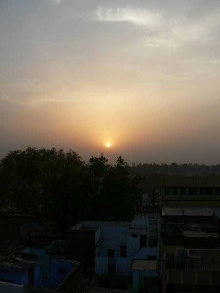 A sunrise in India