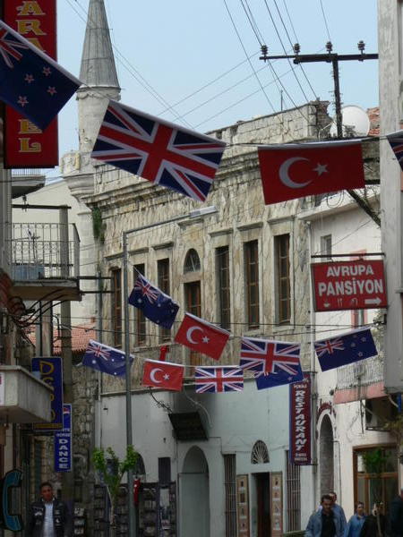 The streets in Canakkale