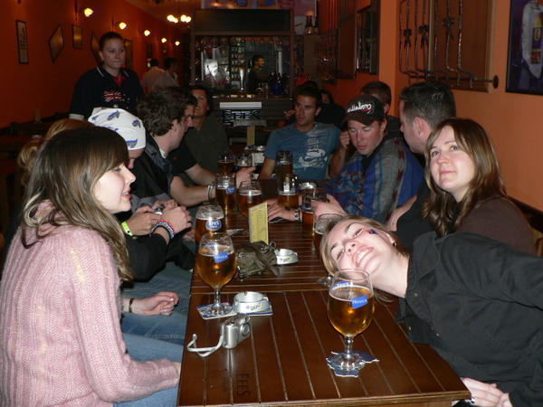 In the pub