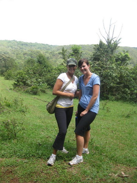 Karen and Candace overlooking the rainforest