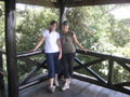 Candace and Karen at viewpoint in Kakamega Rainforest