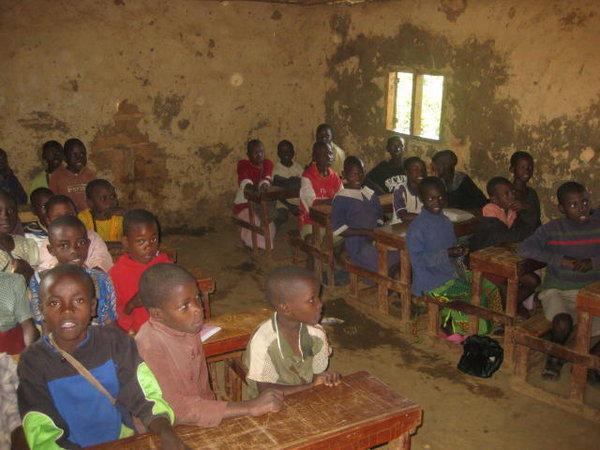 Students in class at ACCES' Shivagala School