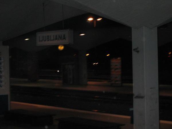 Leaving Ljubljana by train...