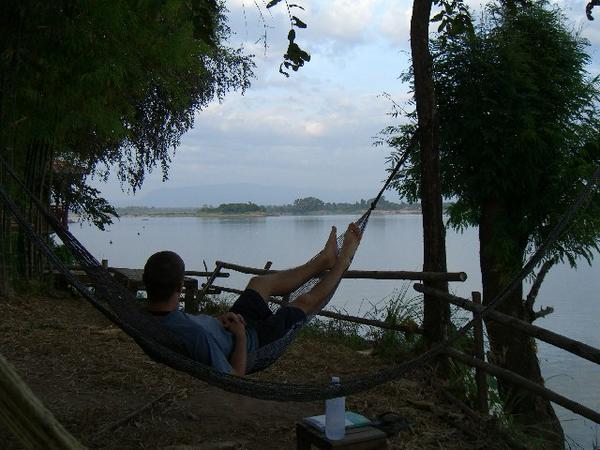 Hammock Time overlooking the river