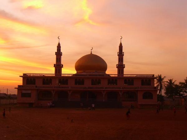 Sunset at the local Mosque