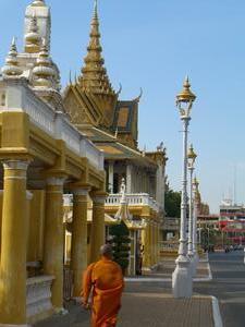 Royal Palace and monk