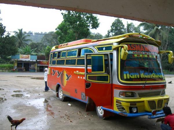 The bus to Bukitinggi