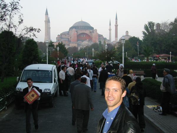 In front of Hagia Sophia