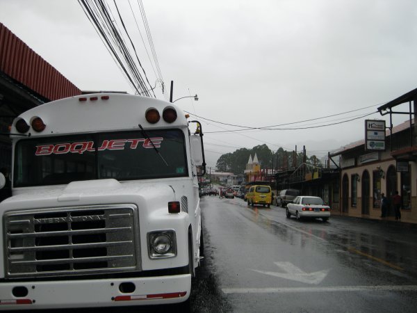 A bus in Boquete