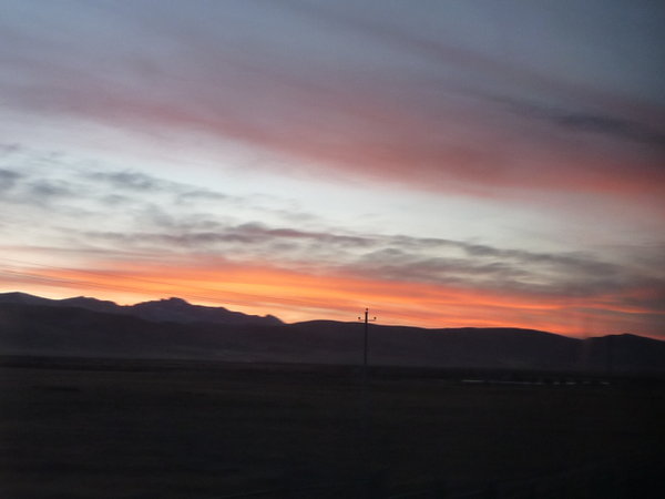 Sunset on the plateau