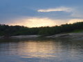 Sunset view on the Amazonas