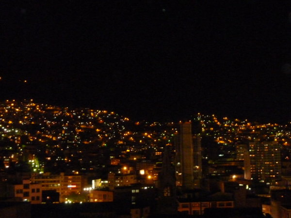 La Paz during the night.