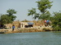 Settlement next to the Niger River