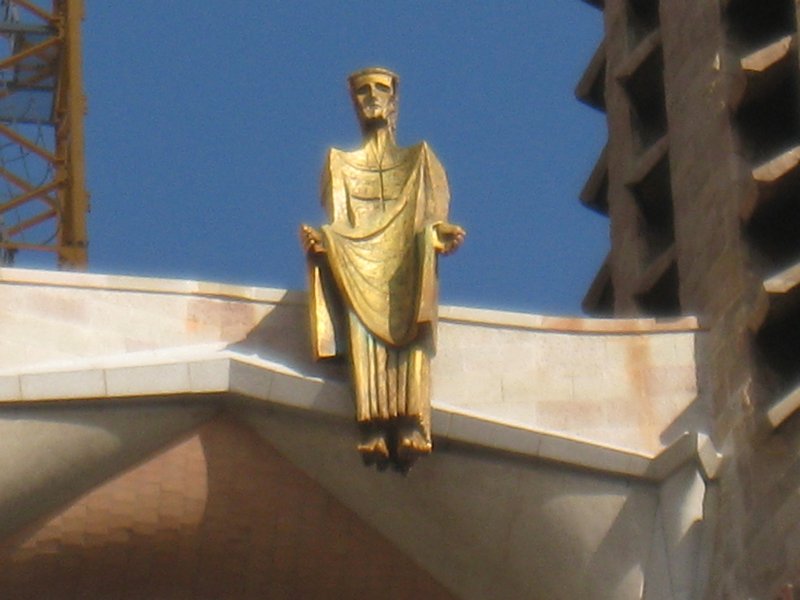 Gaudi Gold Guy on the Sagrada