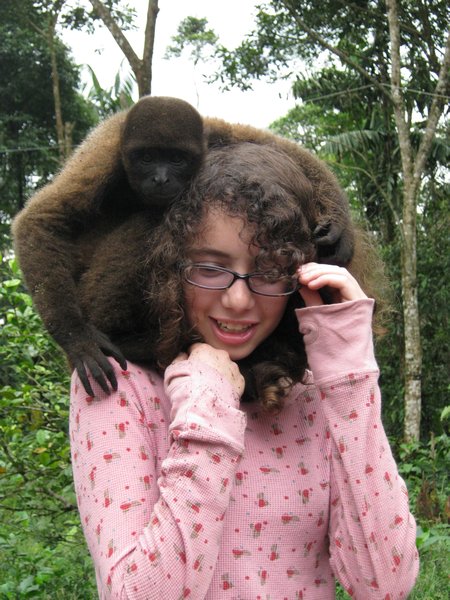 Girl With Monkey