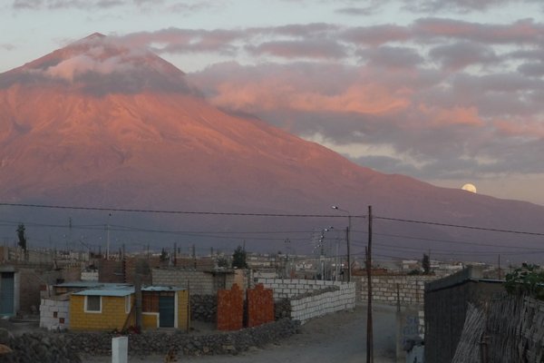 View of volcano misti