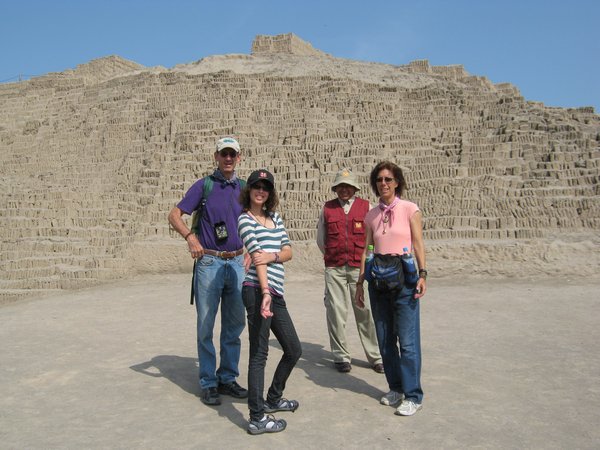 Andy, Shari and Ansley at Huaca Pucllana