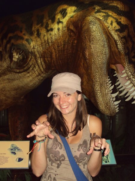 Alyson and the dinos! 