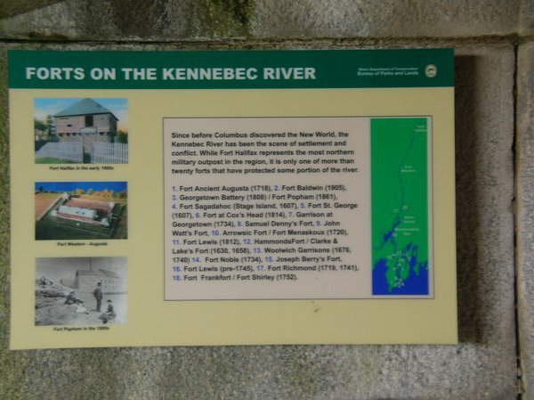 Kennebec River sign
