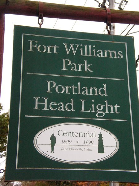 Sign at Ft. Williams