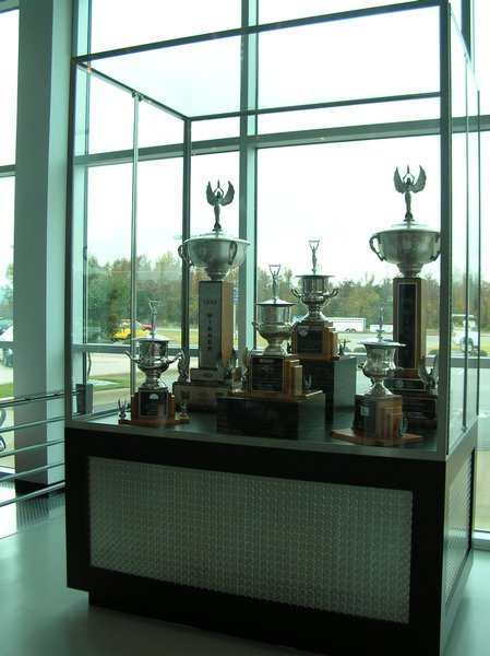 One of many trophy cases