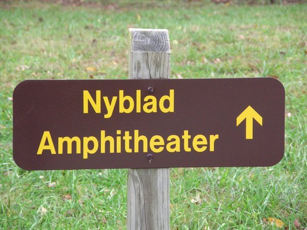 Sign of Amphitheater