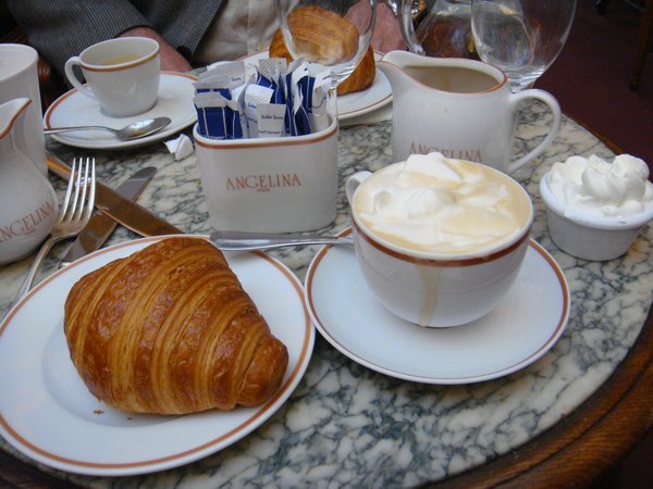 Croissant and Cafe at Angelina