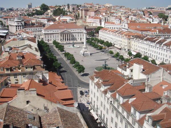 Ariel view of Lisboa