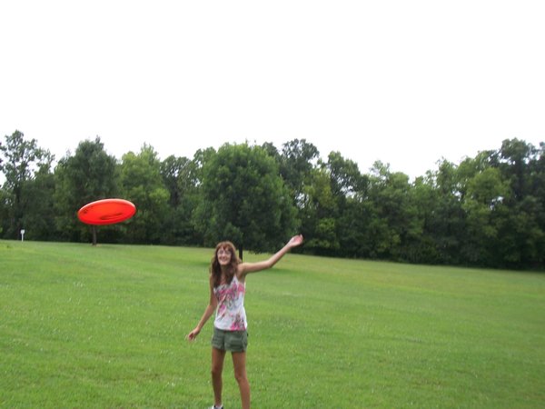 Frisbee with Audrey