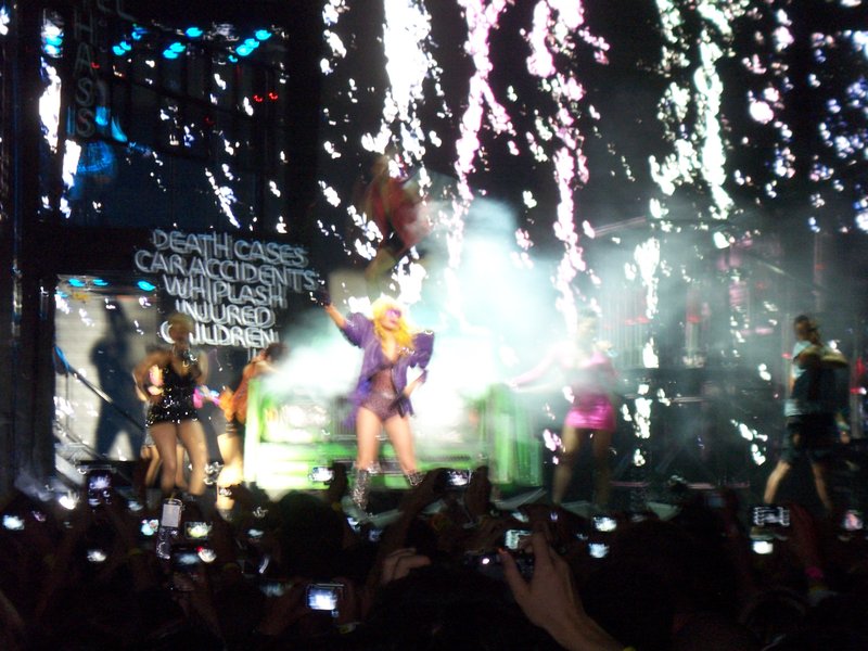 Gaga with Fireworks