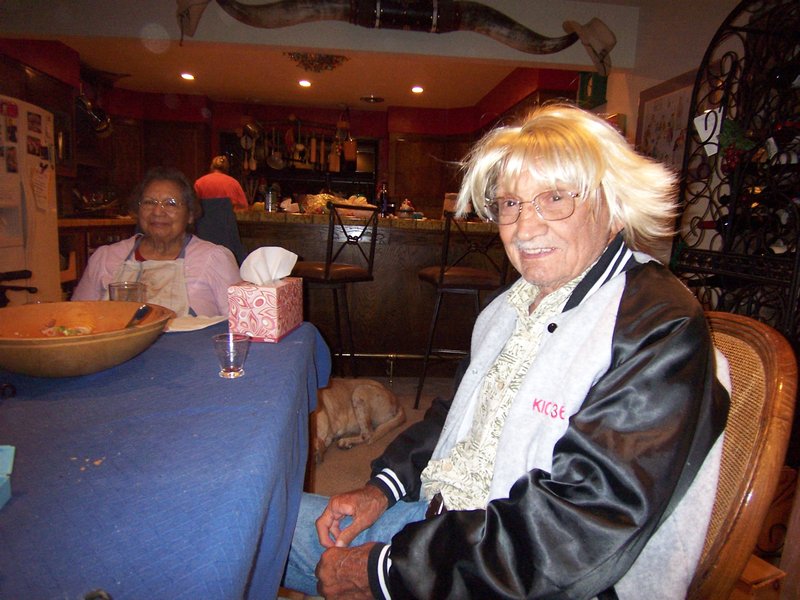 Dave's Dad in Wig with Dave's Mother