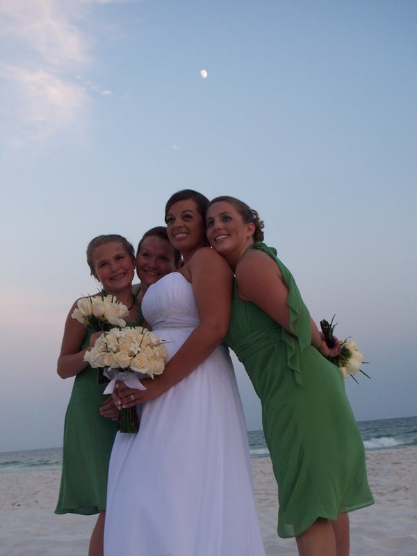 Groom and Maids with moon