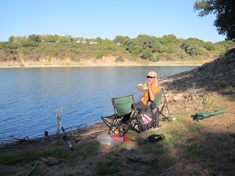 Grace Fishing at Lake Cachuma