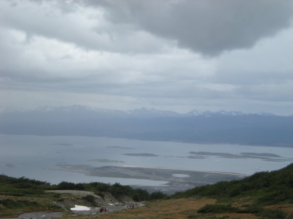 View of the bay from the glacier