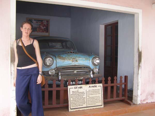 The austin Martin He drove to Saigon, note the picture in the background
