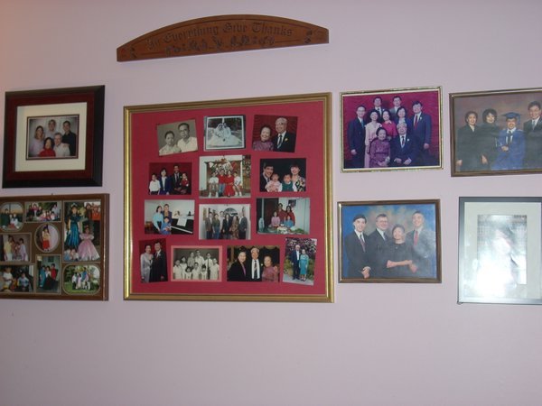 Family Photos on the wall