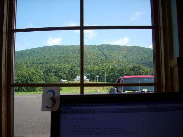 View of Whitetop from the library