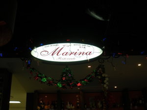Weihnachtsdeko Cafe Marina