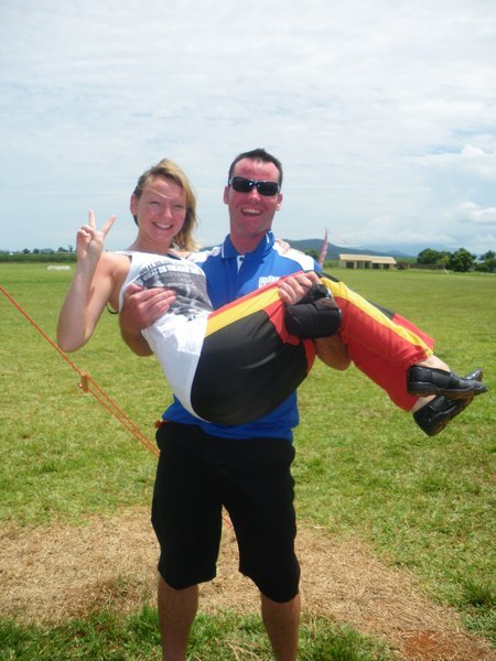 Kiwi and me after the Skydive