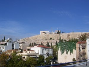 first glimpse of the acropolis/parthenon