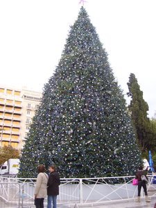 christmas tree in Syntagma Square