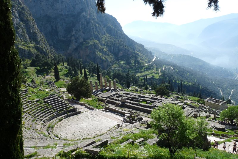 The theater and Temple of Apollo