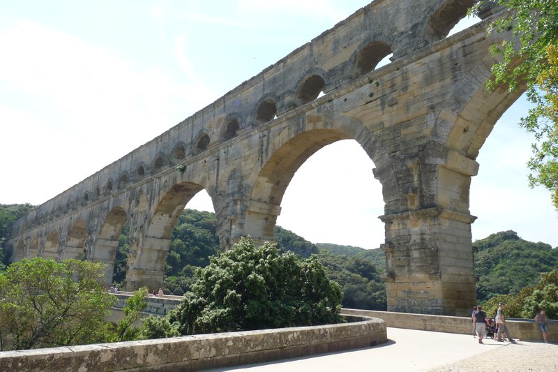 Roman aqueduct close up
