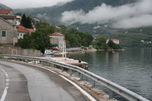 Road along Montenegro coast